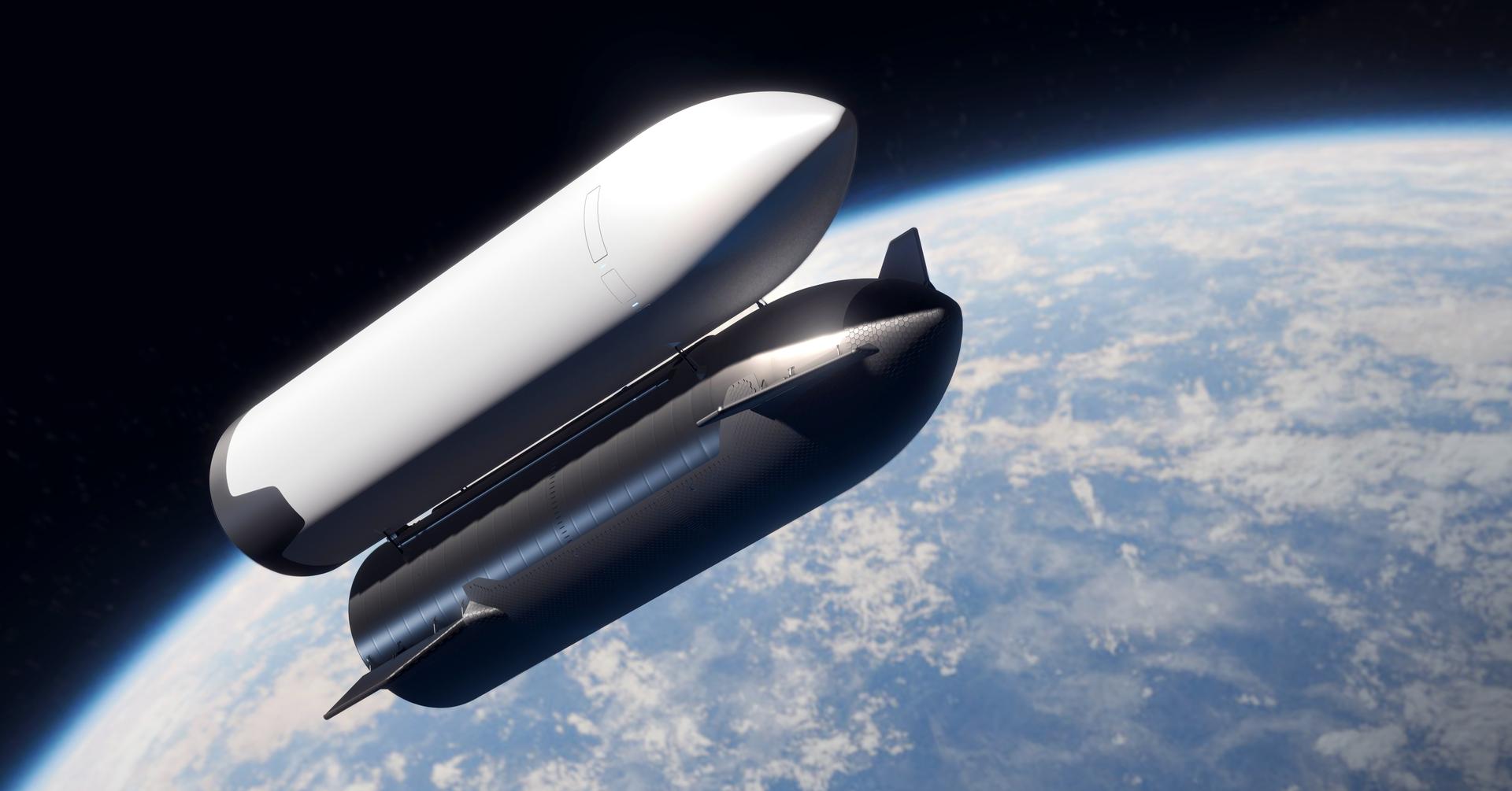 Artist’s Concepts Depict SpaceX’s Starship HLS en route to the Moon for NASA Artemis